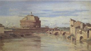Jean Baptiste Camille  Corot The Castel Sant'Angelo and the Tiber (mk05) china oil painting image